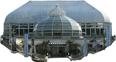 Phipps Conservatory, a large glass botanical garden.