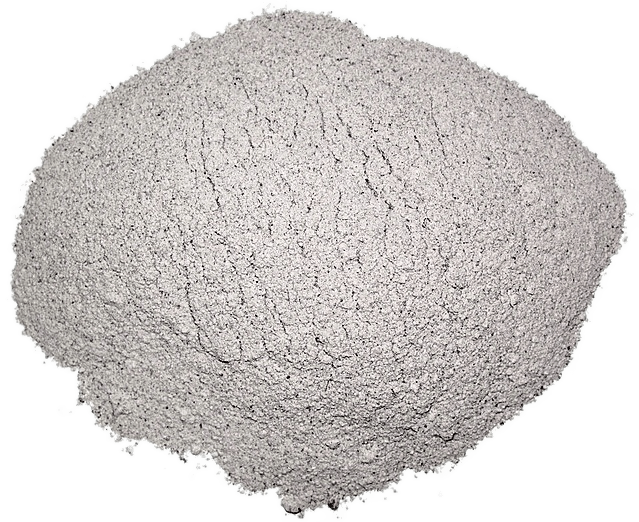 A pile of white volcanic ash.
