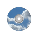 Fragrance Blog Spotlight: Basenote Bitch A shiny holographic plastic CD reflecting a blue sky filled with clouds.
